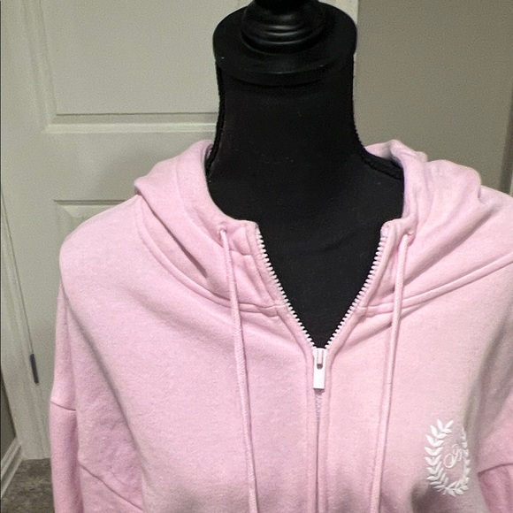 PINK Victoria's Secret Soft Pink Zip-Up Hoodie - Picture 2 of 10